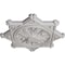 Ekena Millwork Antilles Ceiling Medallion (Fits Canopies up to 6"), 38 1/4"OD x 1 1/2"P, Ultra Pure White CM38ANUWF - alternate 2